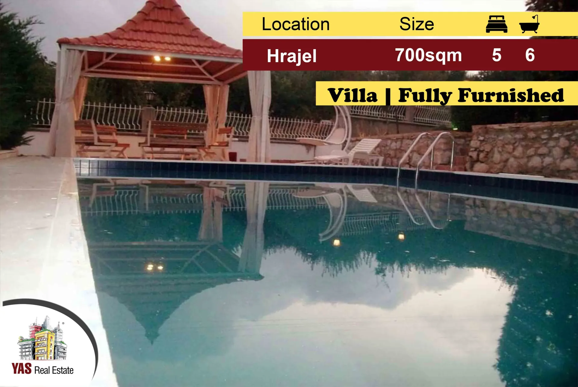Villa for Sale in Hrajel - 5 bed, 6 bath