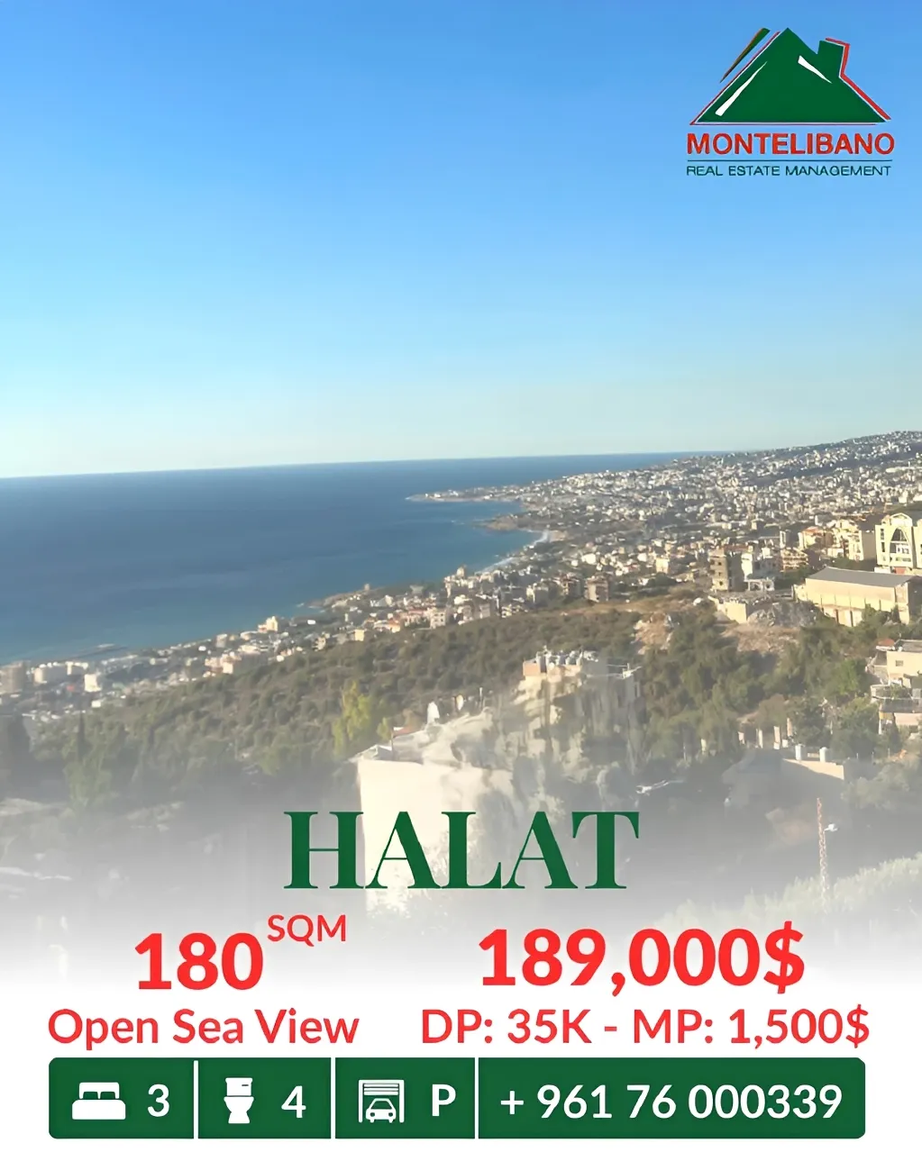 Apartment for sale in Halat, Lebanon
