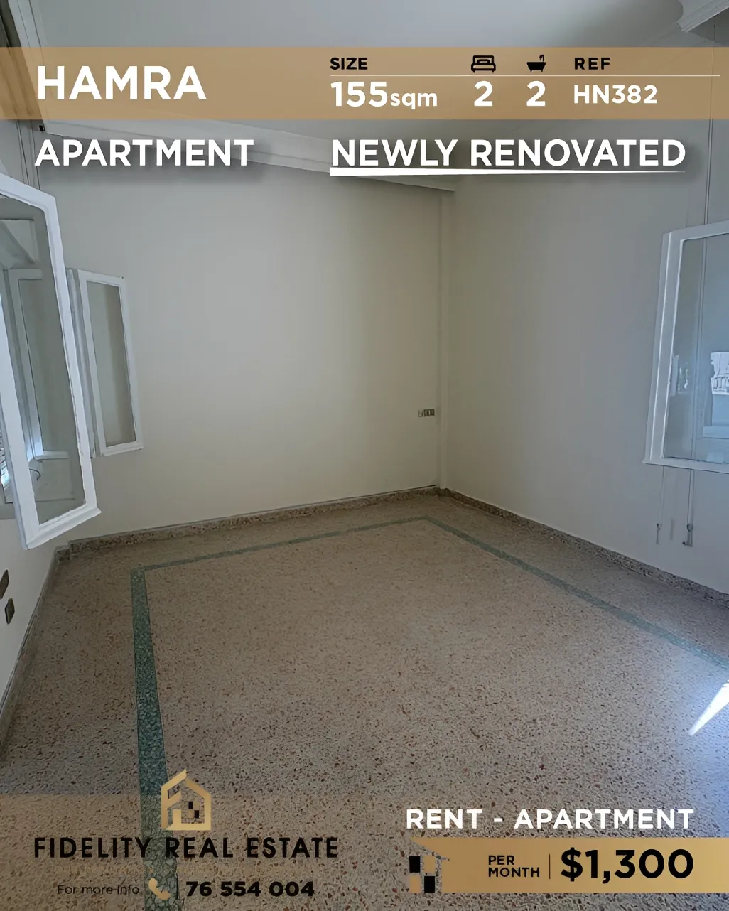 Apartment for rent in Hamra, Beirut, Lebanon