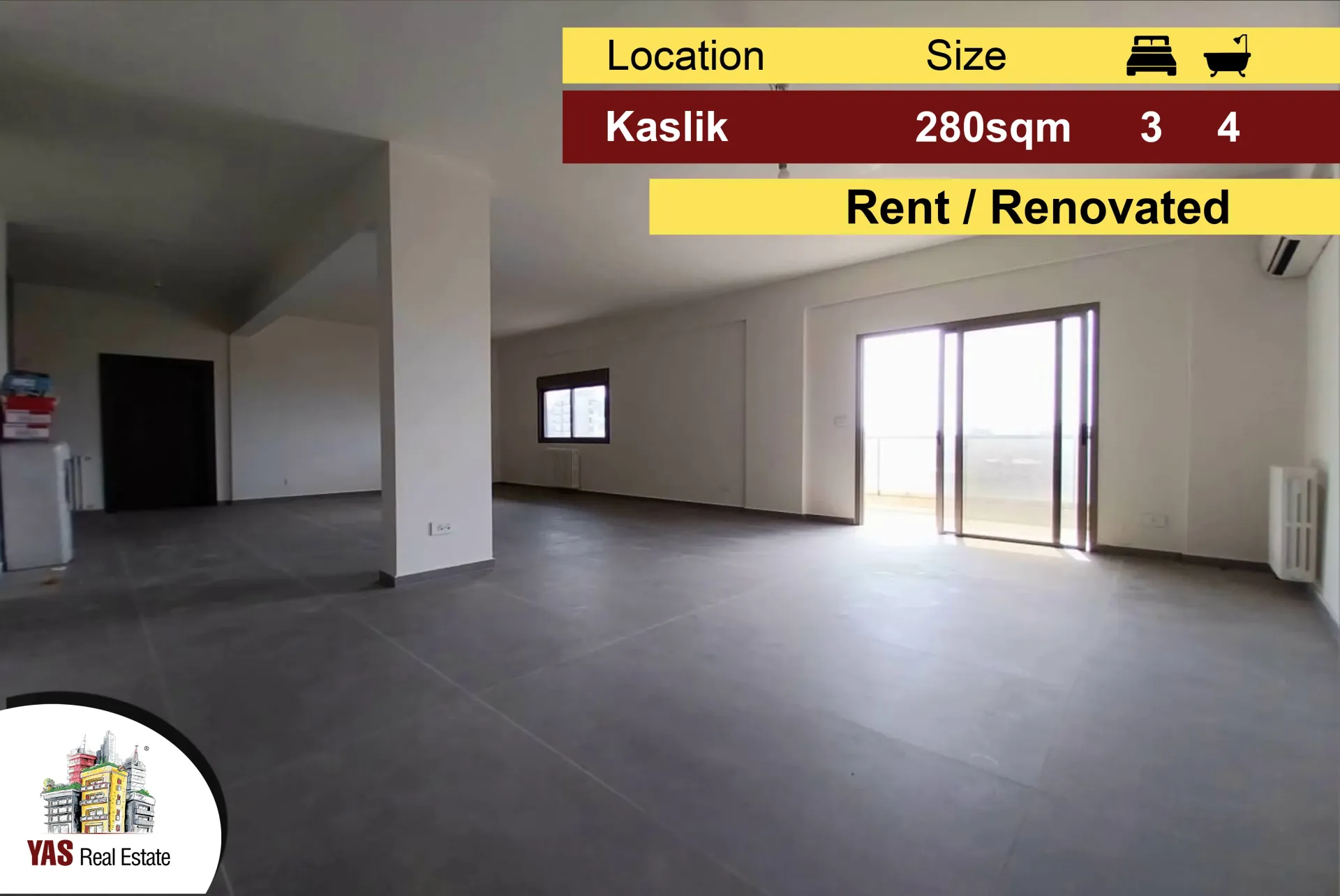 Apartment for Rent in Kaslik
