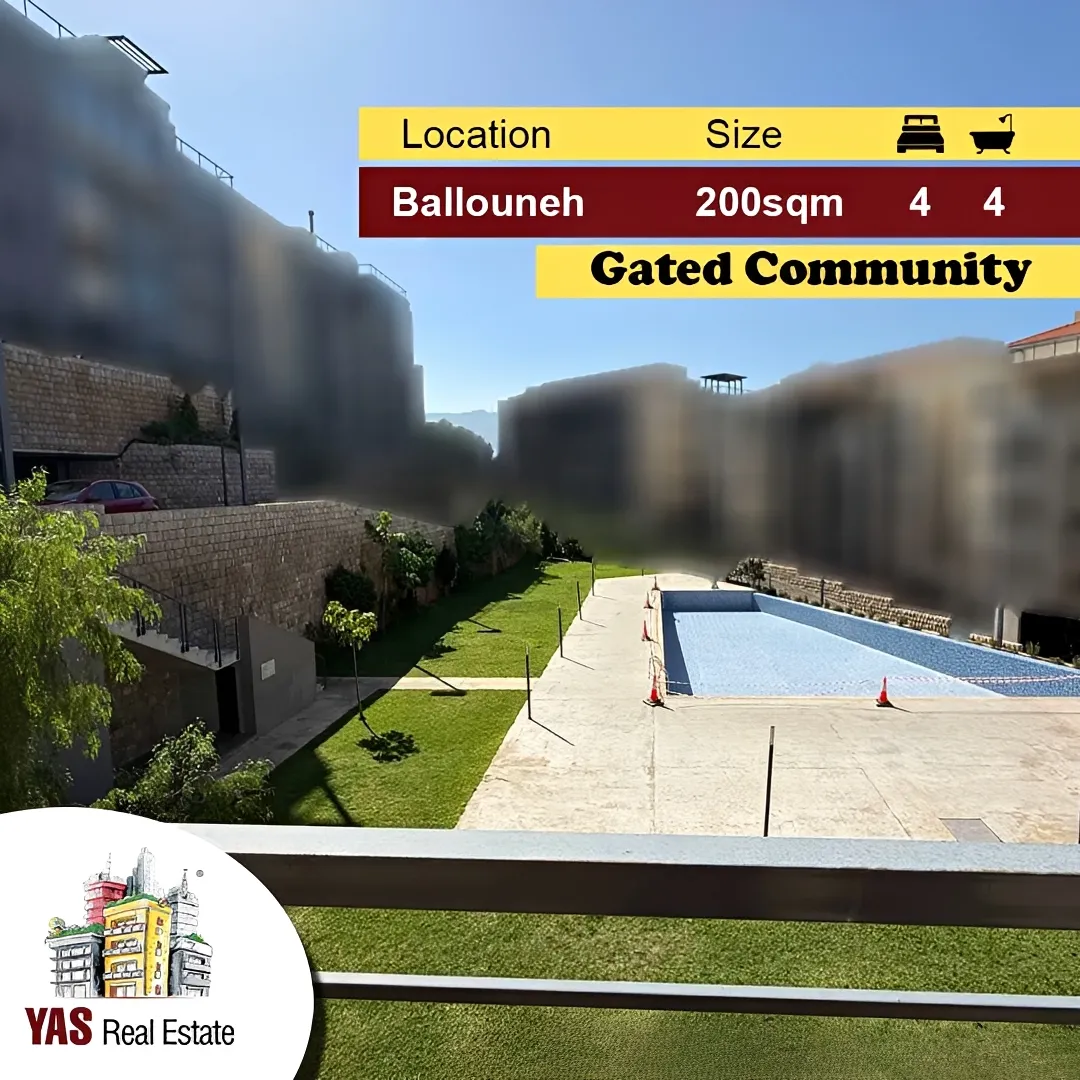 Apartment for Sale in Ballouneh - 4 bed, 4 bath