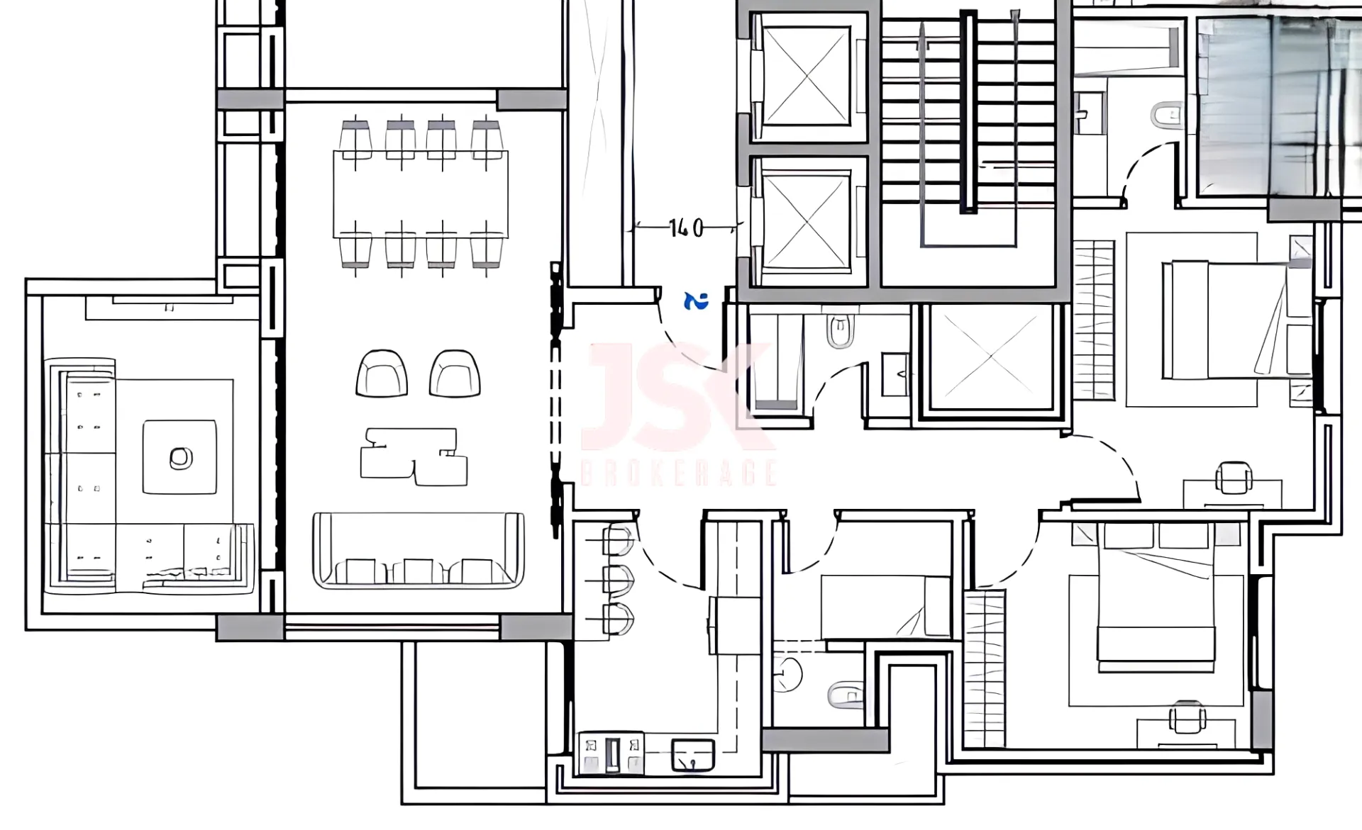 Apartment for Sale in Raoucheh, Beirut, Lebanon