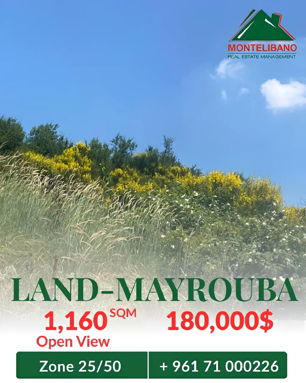 Residential Land for sale in Mayrouba, Lebanon