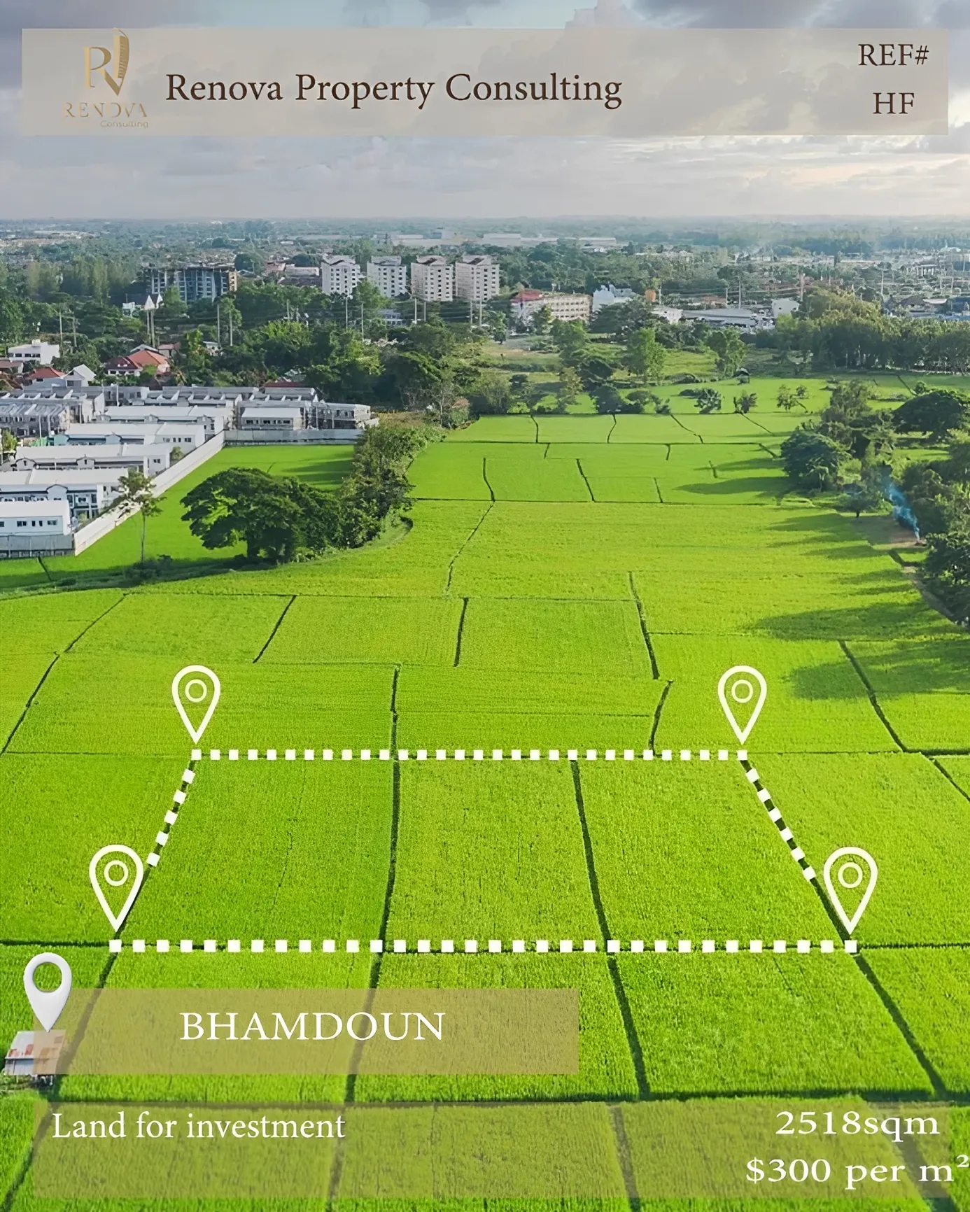 Land for sale in Bhamdoun, Lebanon