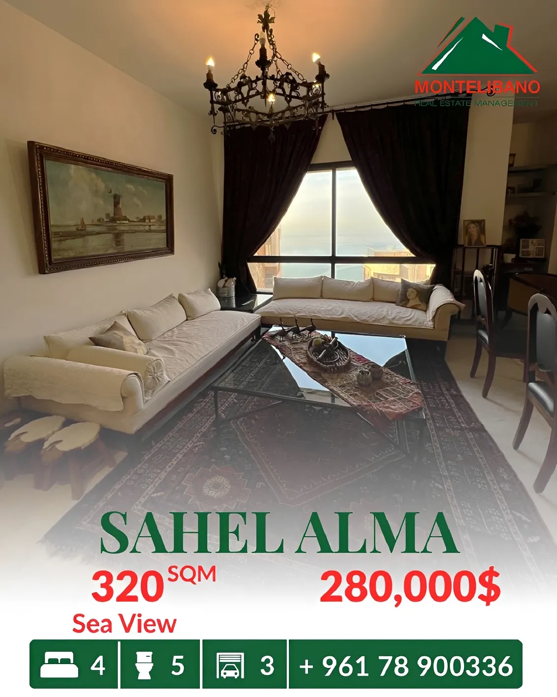 Apartment for Sale in Sahel Aalma, Lebanon
