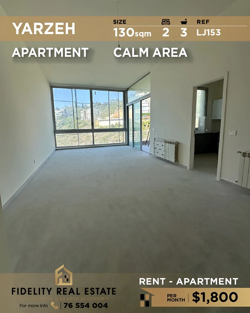 Apartment for rent in Yarzeh, Lebanon