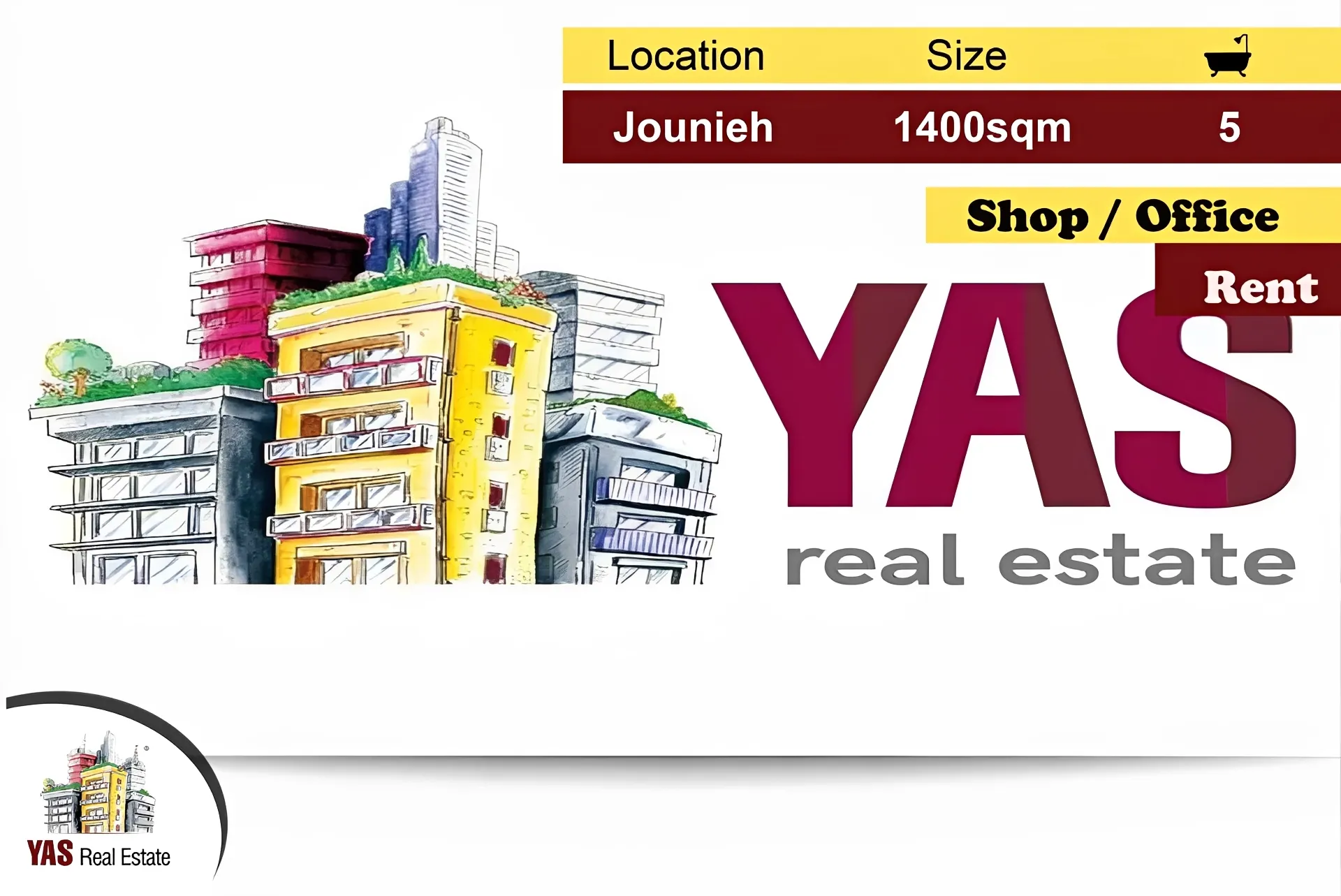 Office for rent in Jounieh