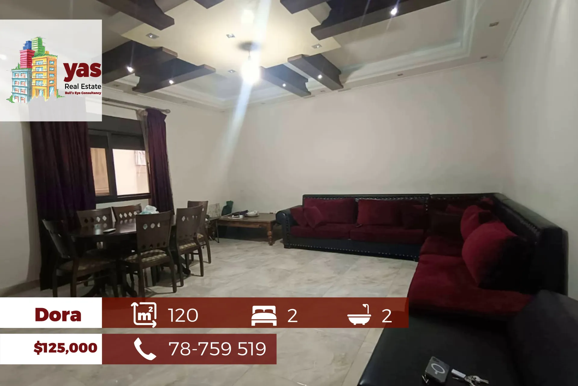 Apartment for Sale in Daoura - 2 bed, 2 bath