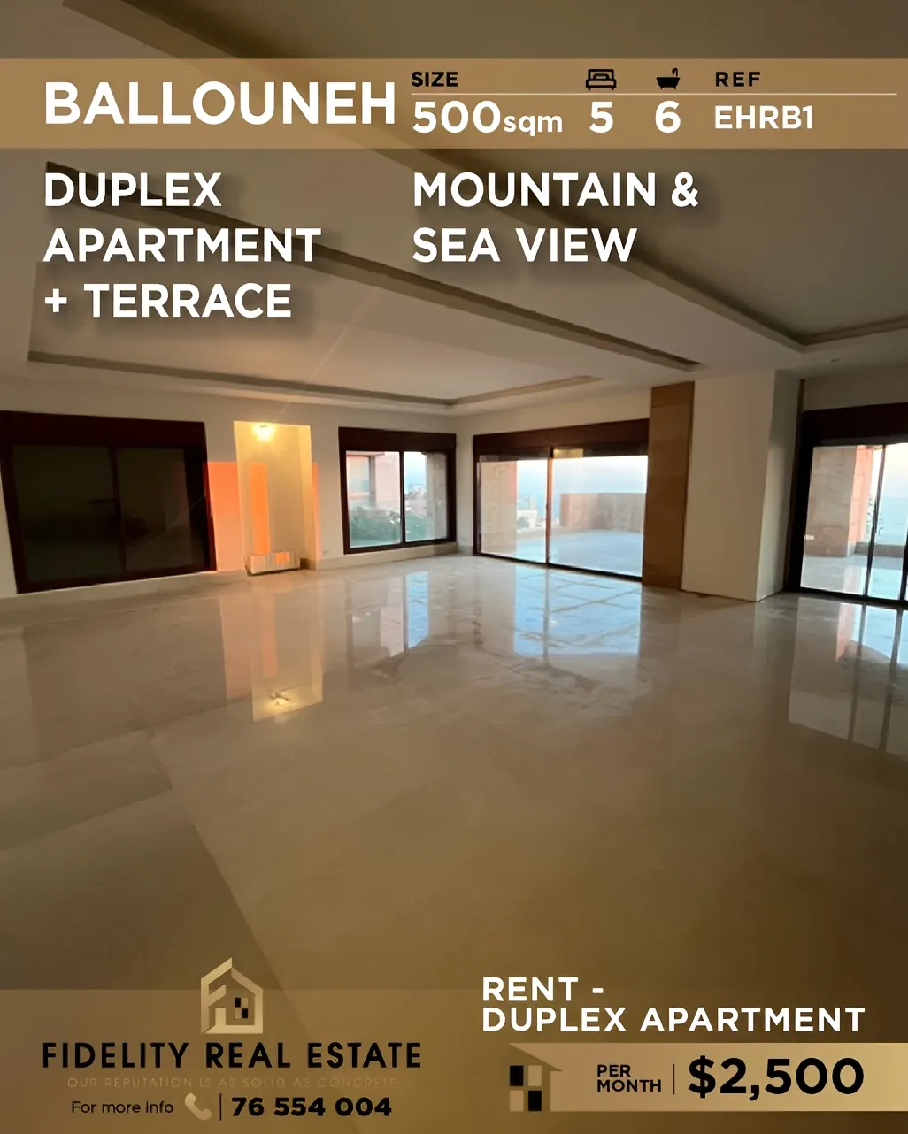 Duplex for rent in Ballouneh, Lebanon - 5 bed, 6 bath
