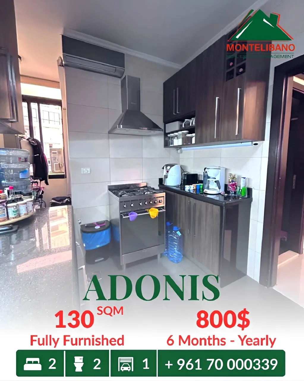 Apartment for rent in Adonis, Lebanon
