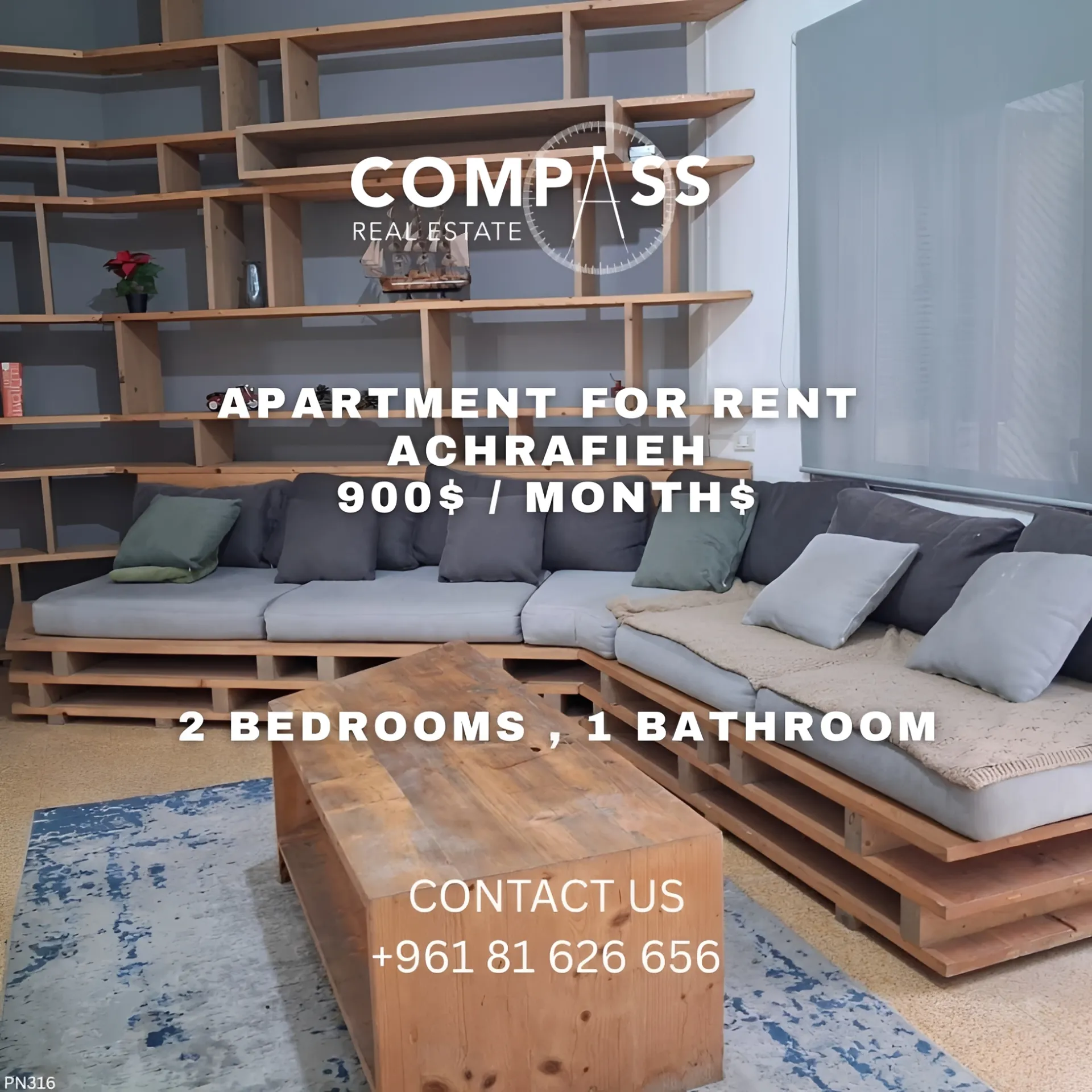 Apartment for rent in Achrafieh, Beirut, Lebanon