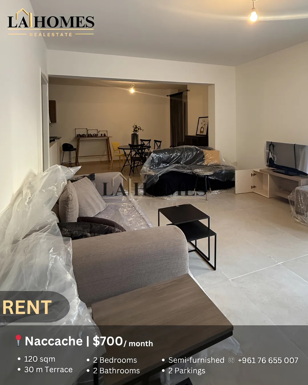 Apartment for rent in Naccache, lebanon - 2 bed, 2.0 bath