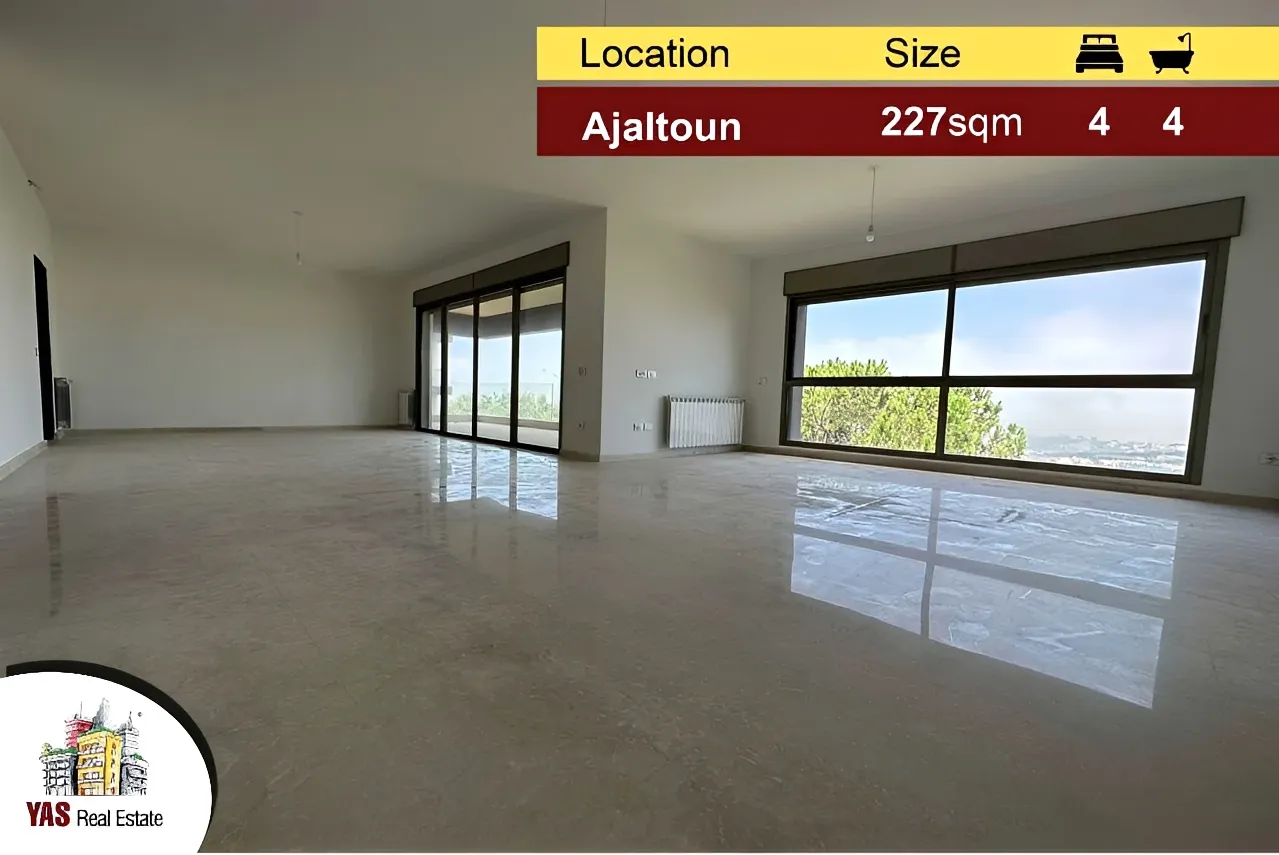 Apartment for Sale in Ajaltoun - 4 bed, 4 bath