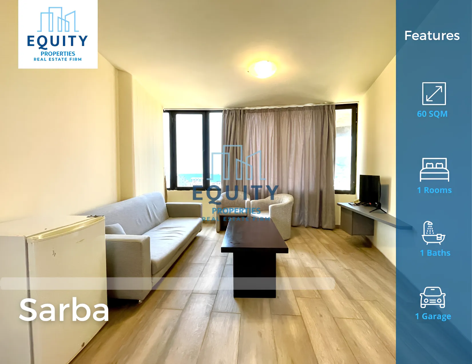 Apartment for Rent in Sarba - 1 bed, 1 bath