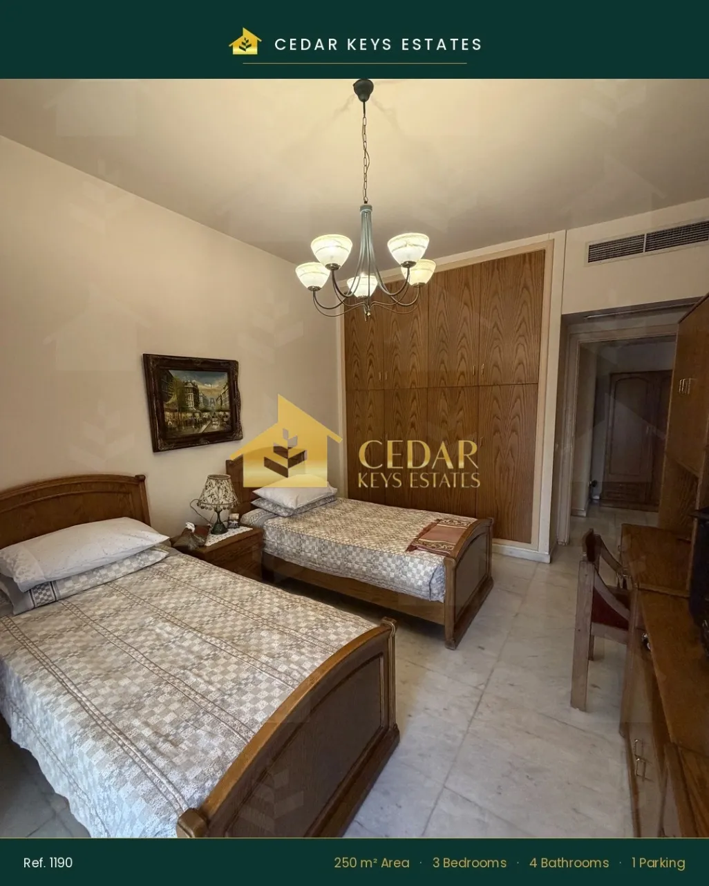Apartment for sale in Bliss, Bayrut, Lebanon