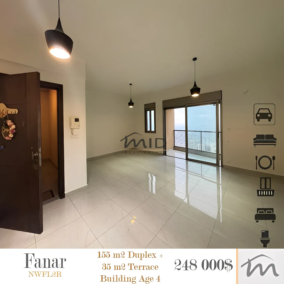 Duplex in Fanar, lebanon - 3 bed, 4.0 bath