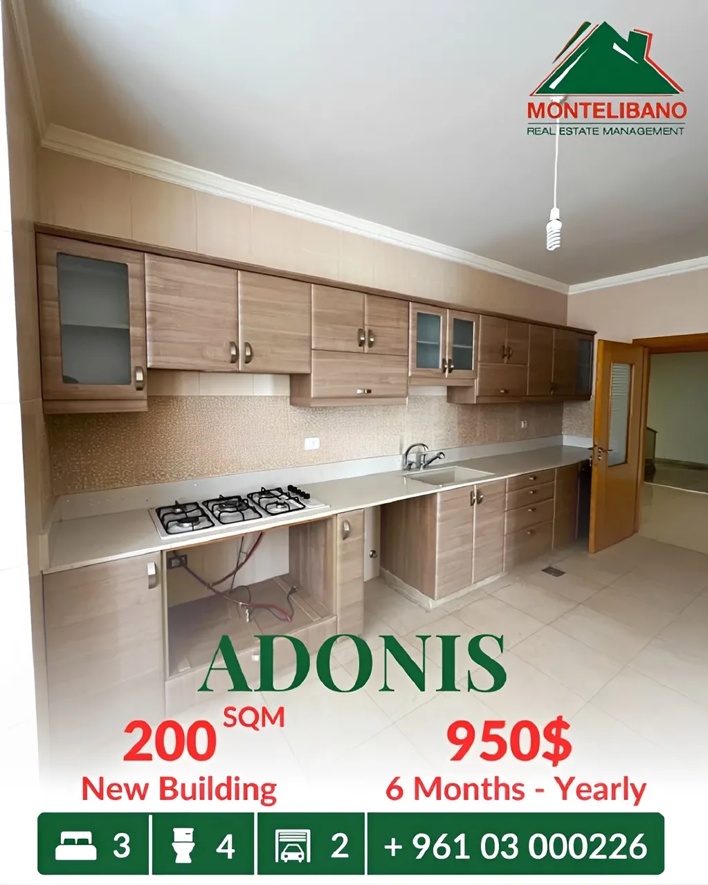 Apartment for rent in Adonis, Lebanon