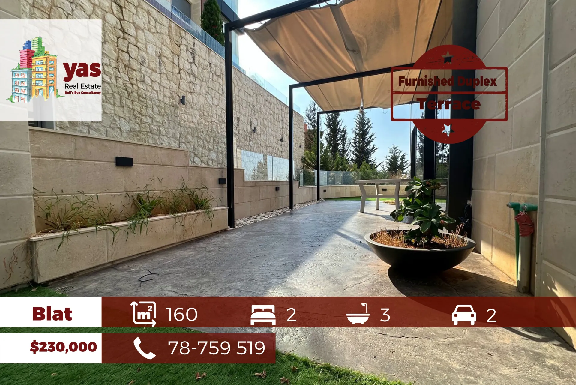 Apartment for Sale in Blat, Lebanon