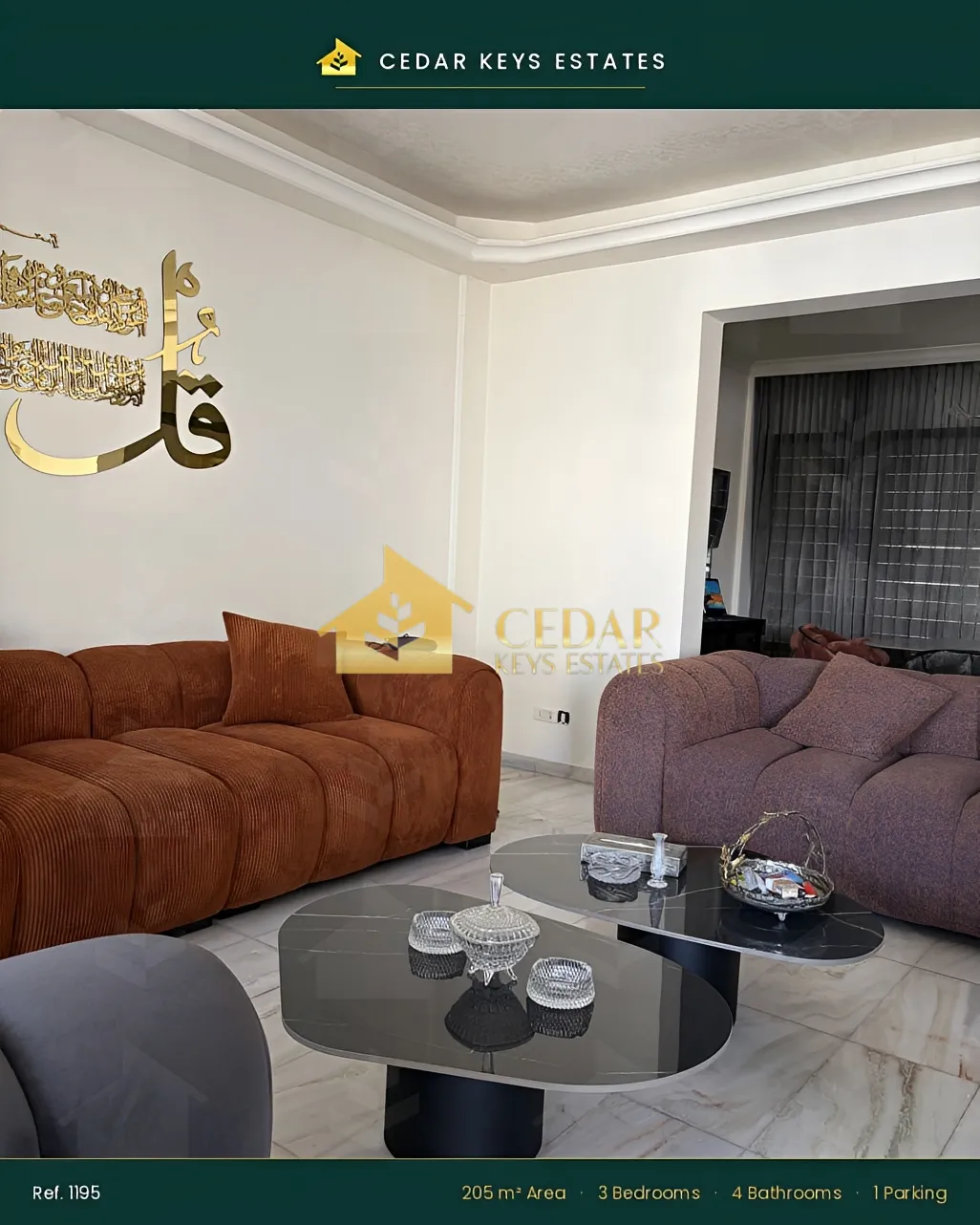 Apartment for sale in Al Zarif, Beirut, Lebanon