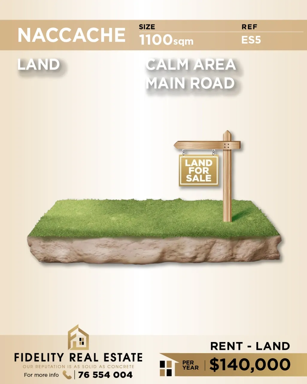 Commercial Land for rent in Naqqache, Lebanon