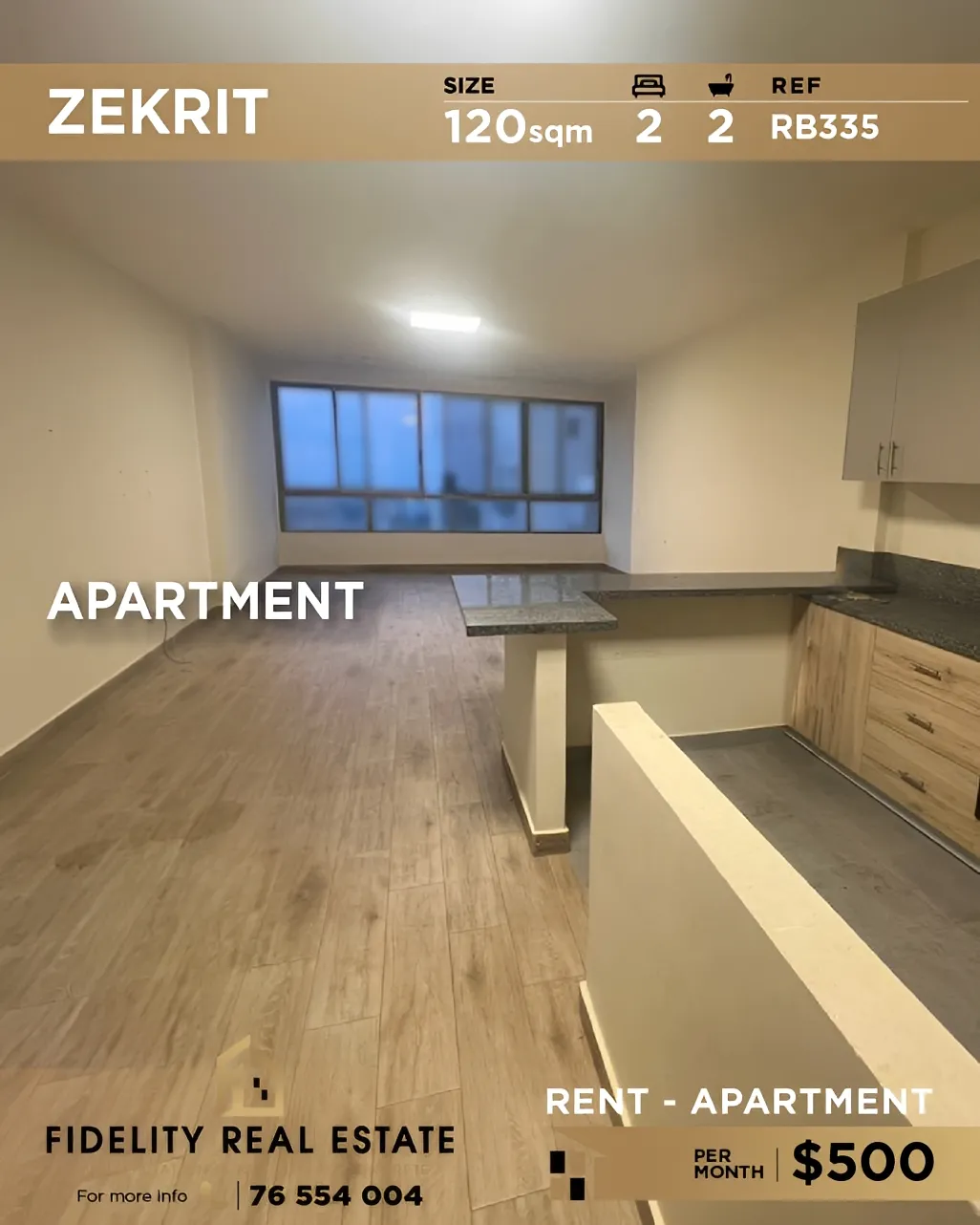 Apartment for rent in Zikrit, Lebanon - 2 bed, 2 bath