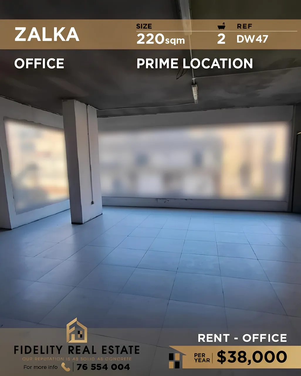 Office for rent in Zalqa, Lebanon