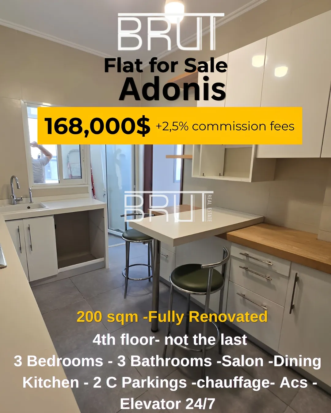 Apartment for sale in Adonis kesrouane, lebanon - 3 bed, 3.5 bath