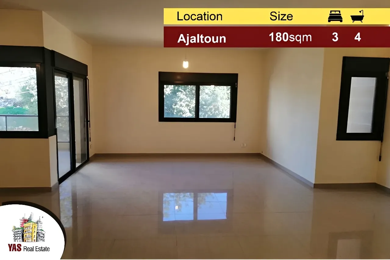 Apartment for Sale in Ajaltoun - 3 bed, 4 bath