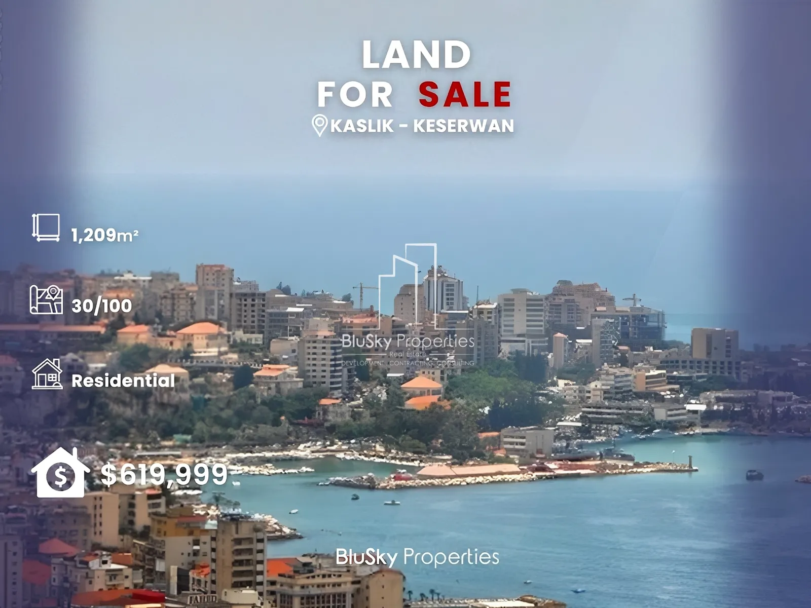 Land for Sale in Kaslik