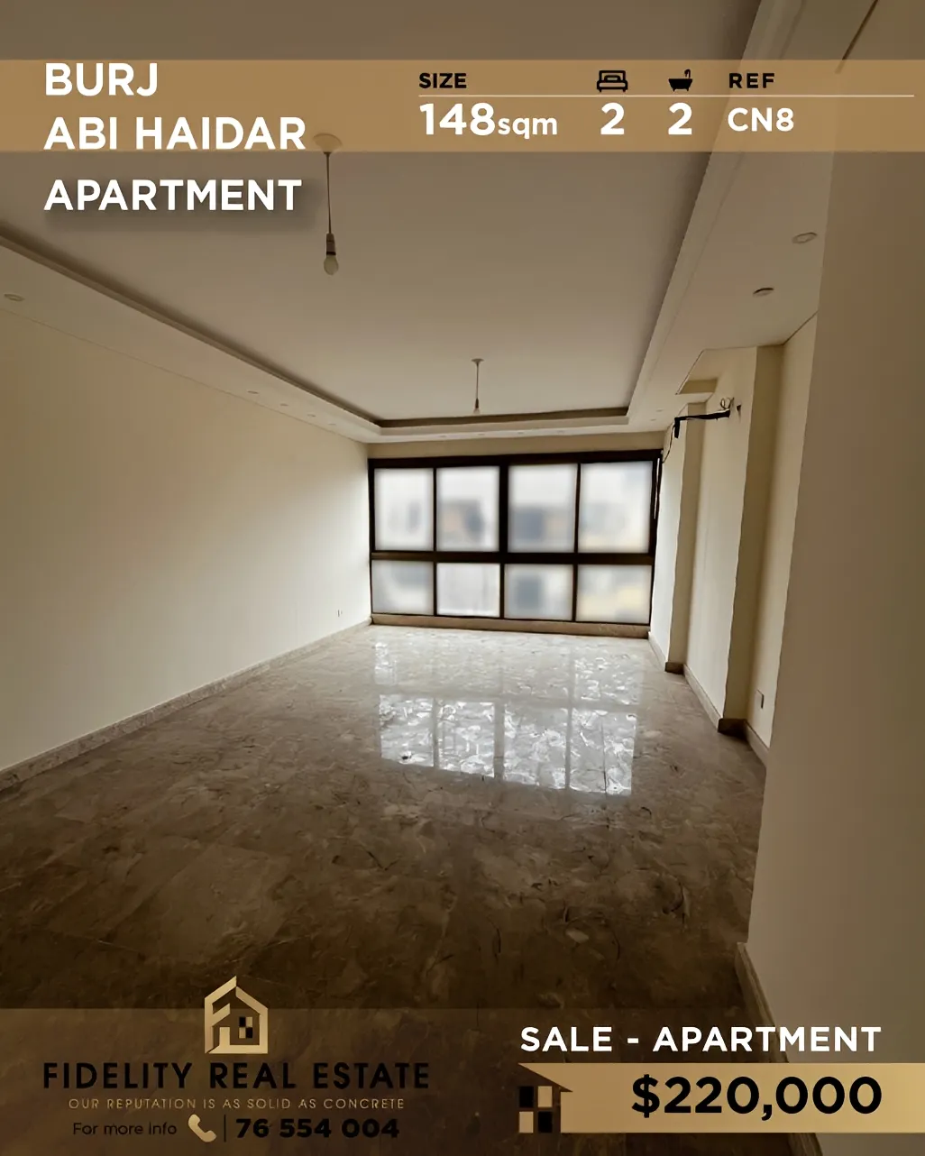 Apartment for sale in Bourj Abi Haydar, Beirut, Lebanon
