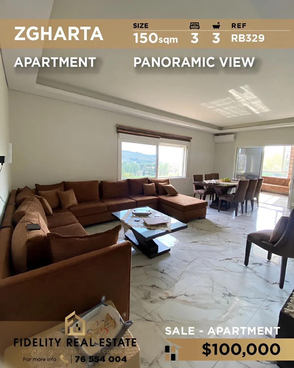 Apartment for sale in Zgharta, Lebanon - 3 bed, 3 bath
