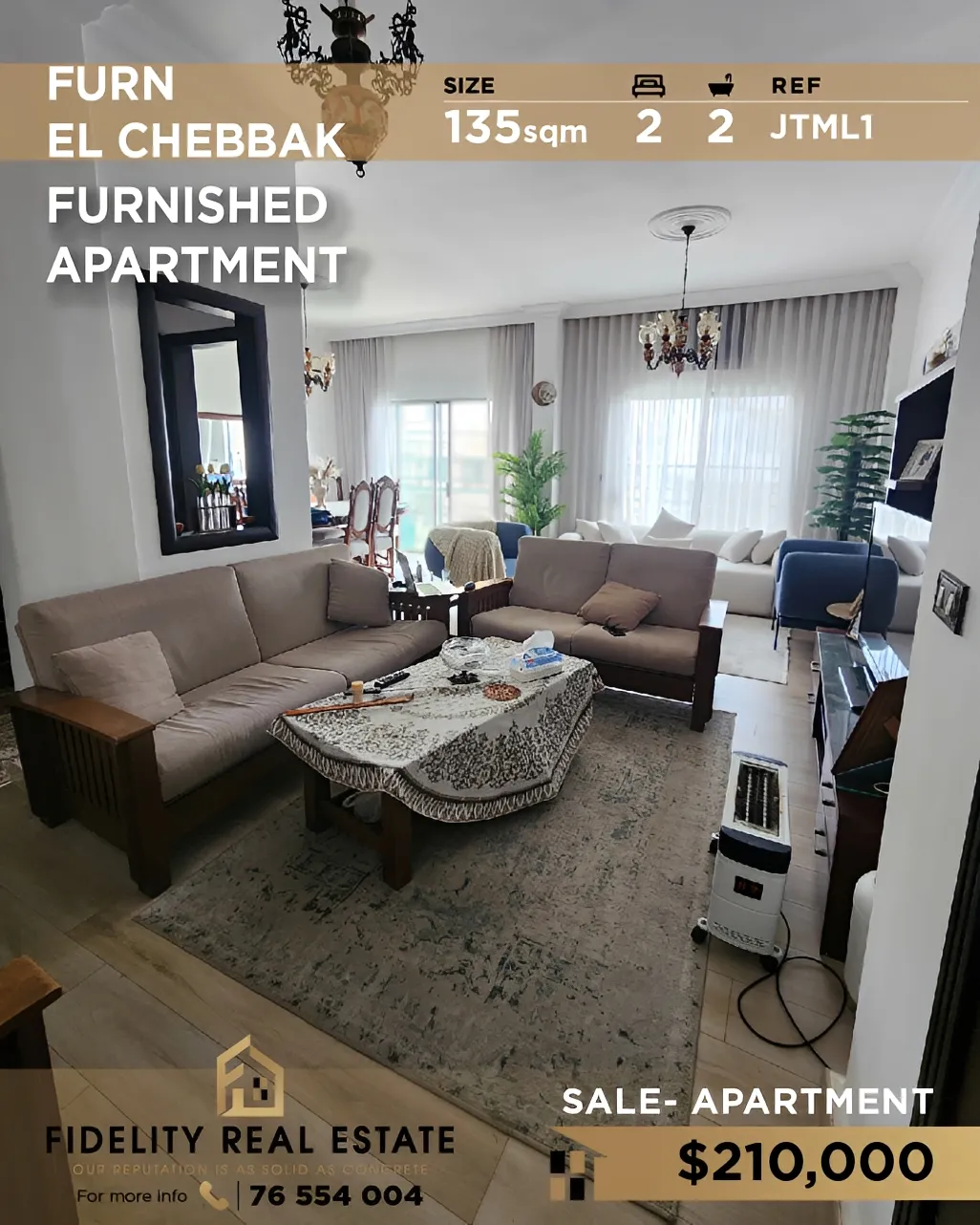 Apartment for sale in Forn El Chebbak, Lebanon