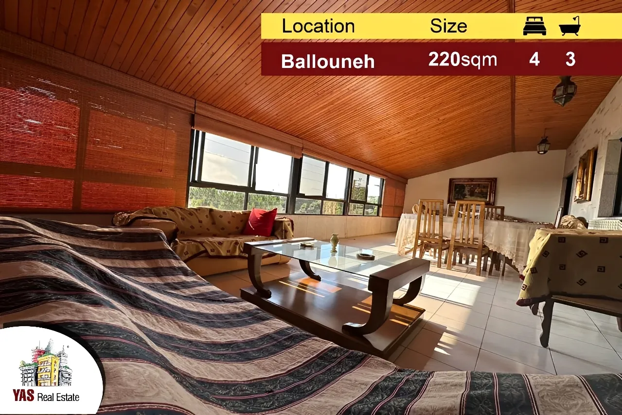 Apartment for Sale in Ballouneh