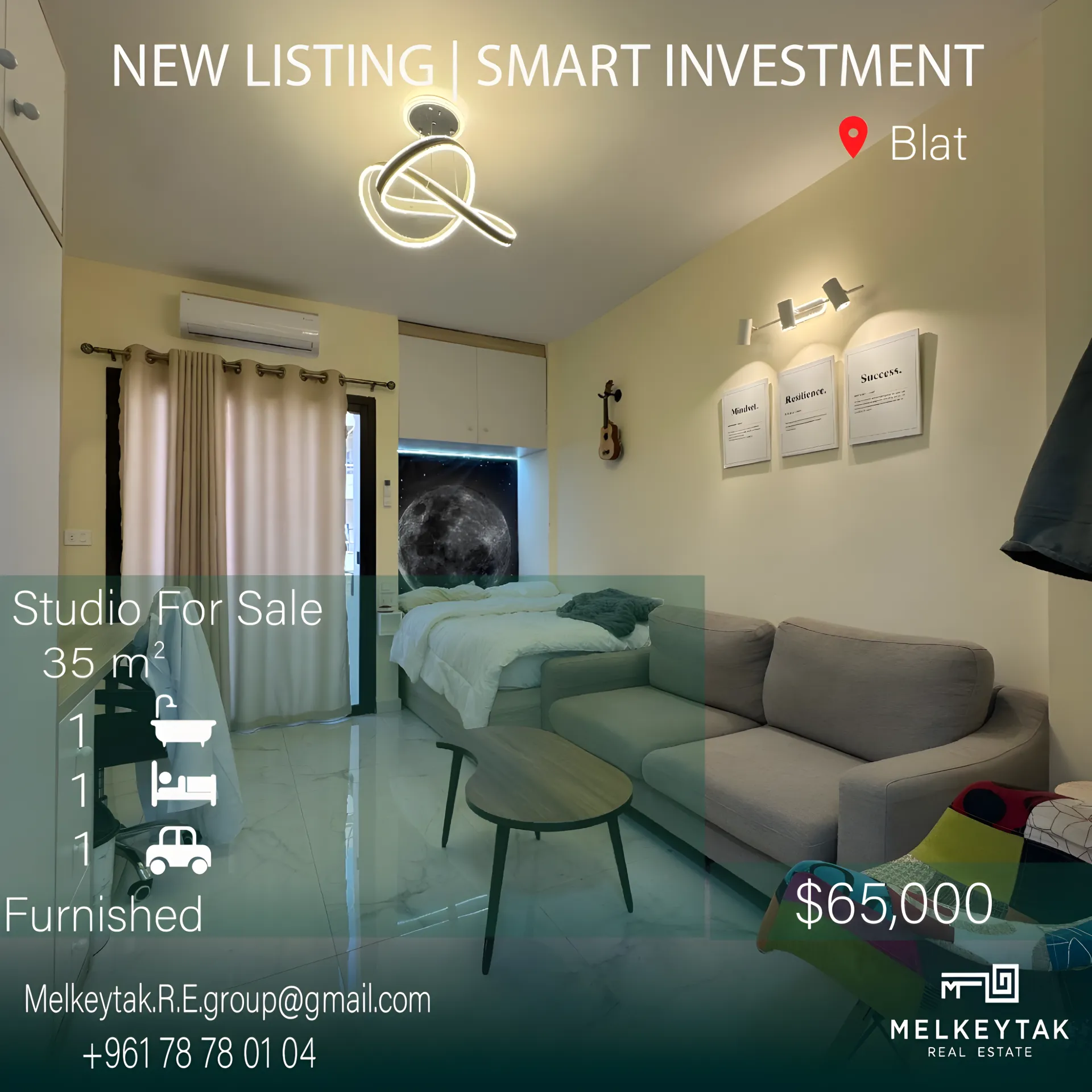 Studio for sale in Blat, Lebanon