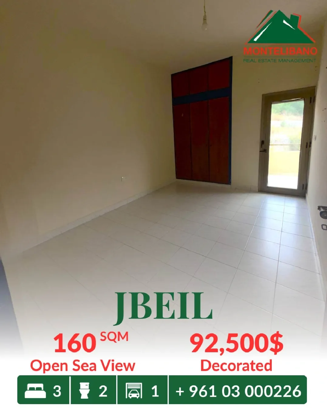 Apartment for sale in Jbeil, Lebanon