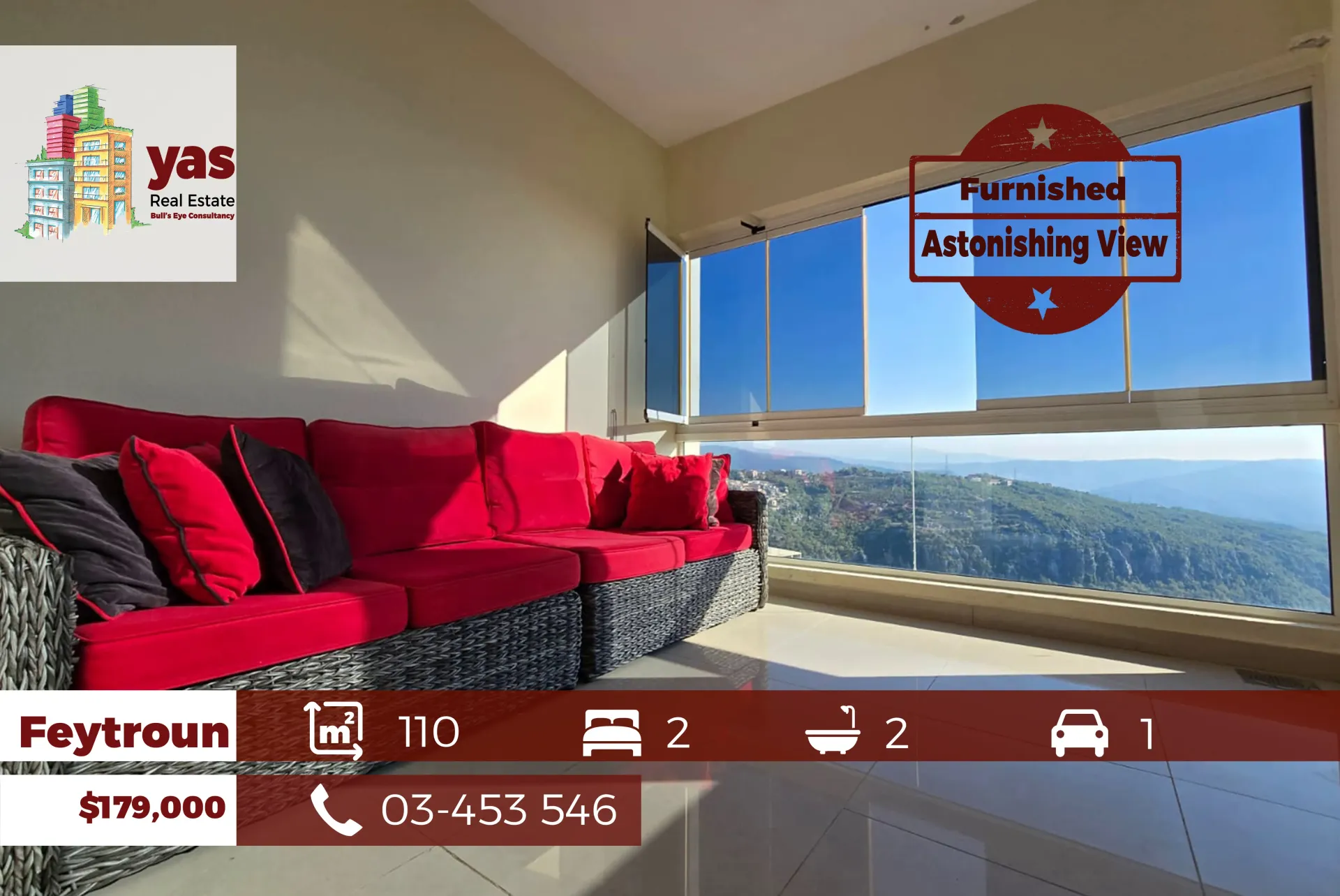 Apartment for Sale in Faytroun - 2 bed, 2 bath