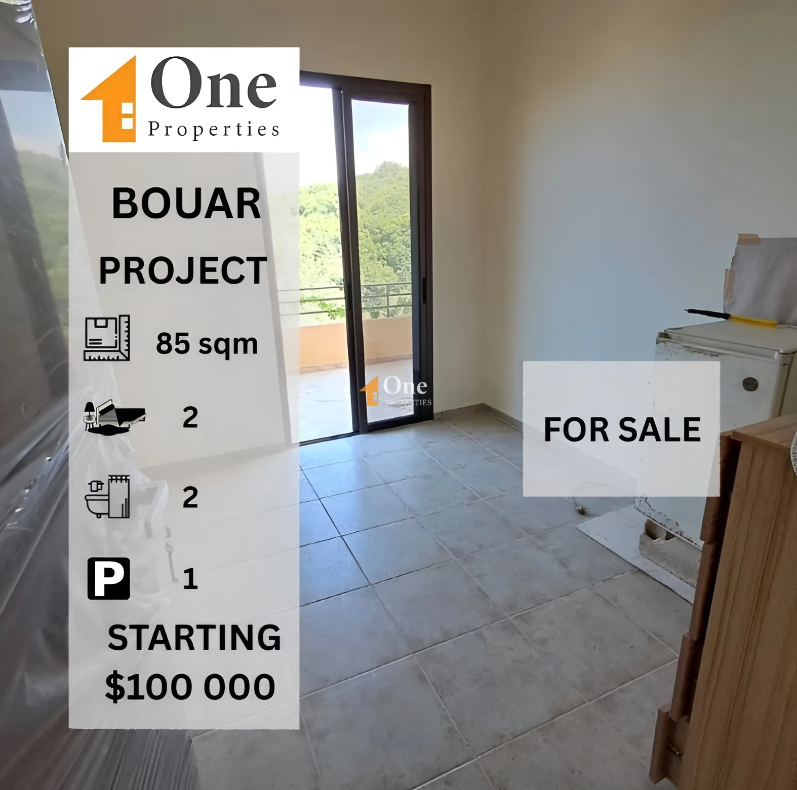 Apartment for sale in Bouar, Lebanon