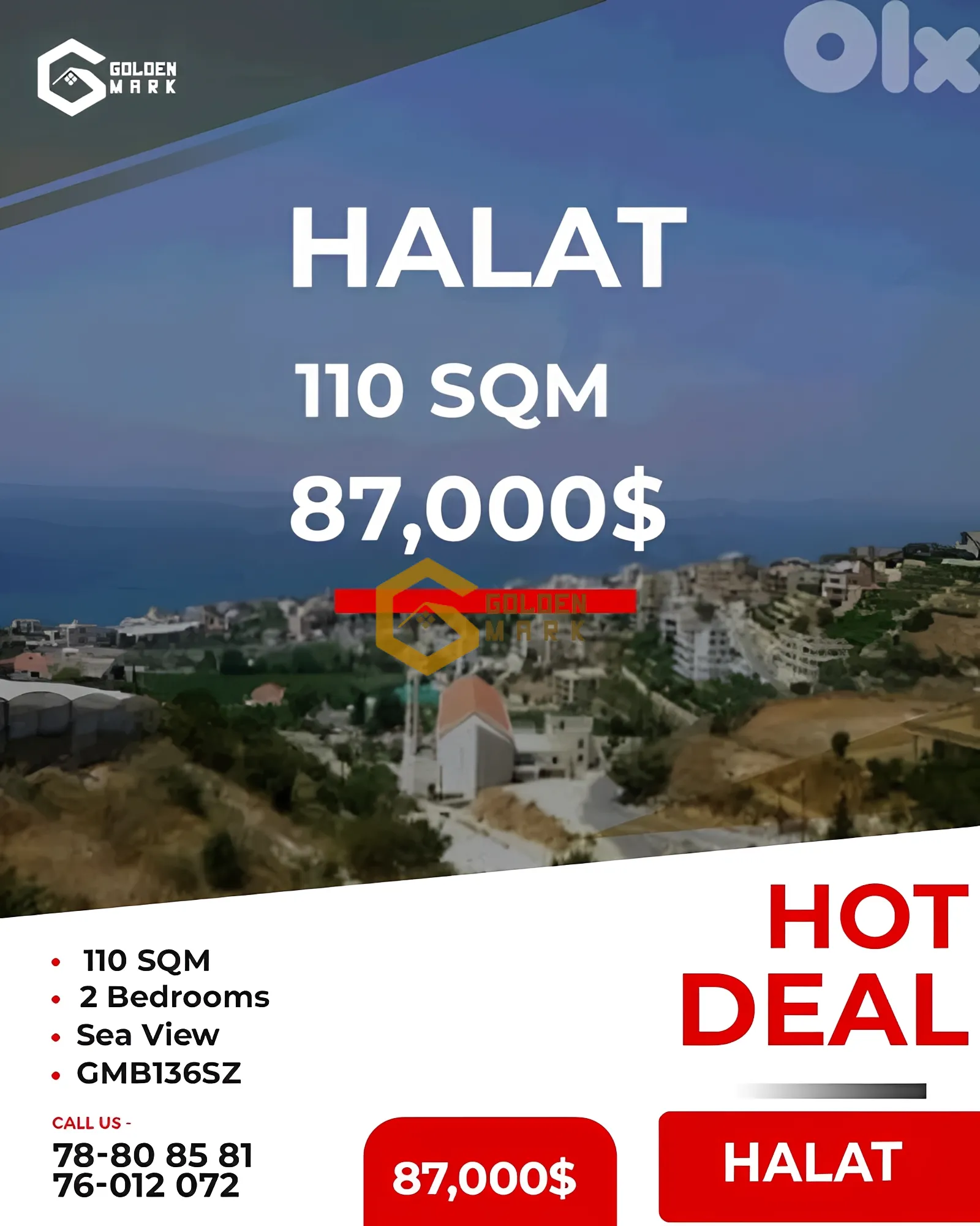 Apartment for Sale in Halat - 2 bed, 2 bath