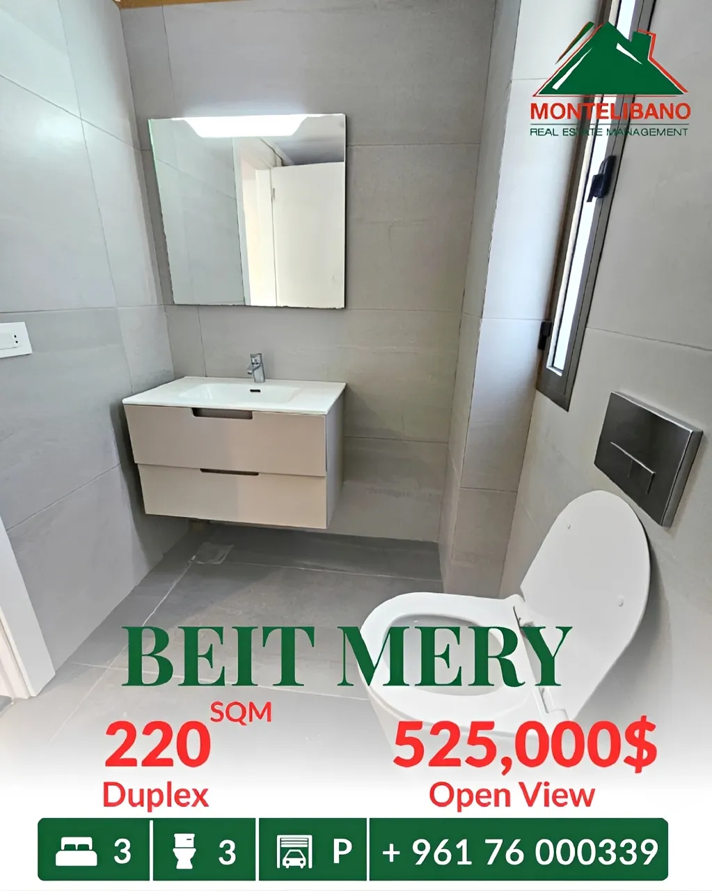 Apartment for sale in Beit Meri, Lebanon