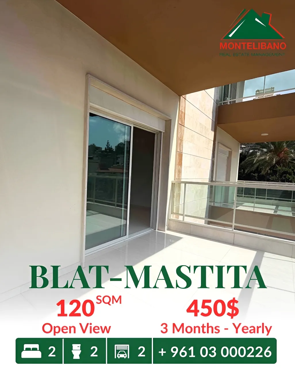 Apartment for rent in Blat