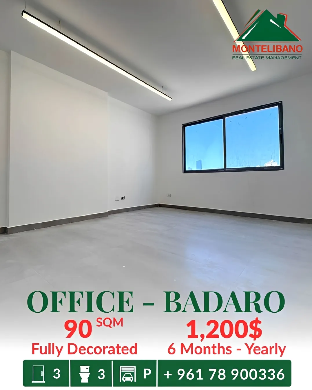 Office for rent in Badaro