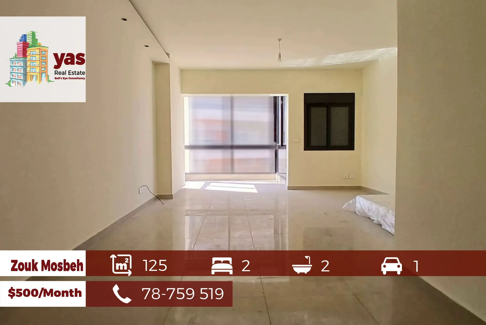 Apartment for Rent in Zouk Mosbeh