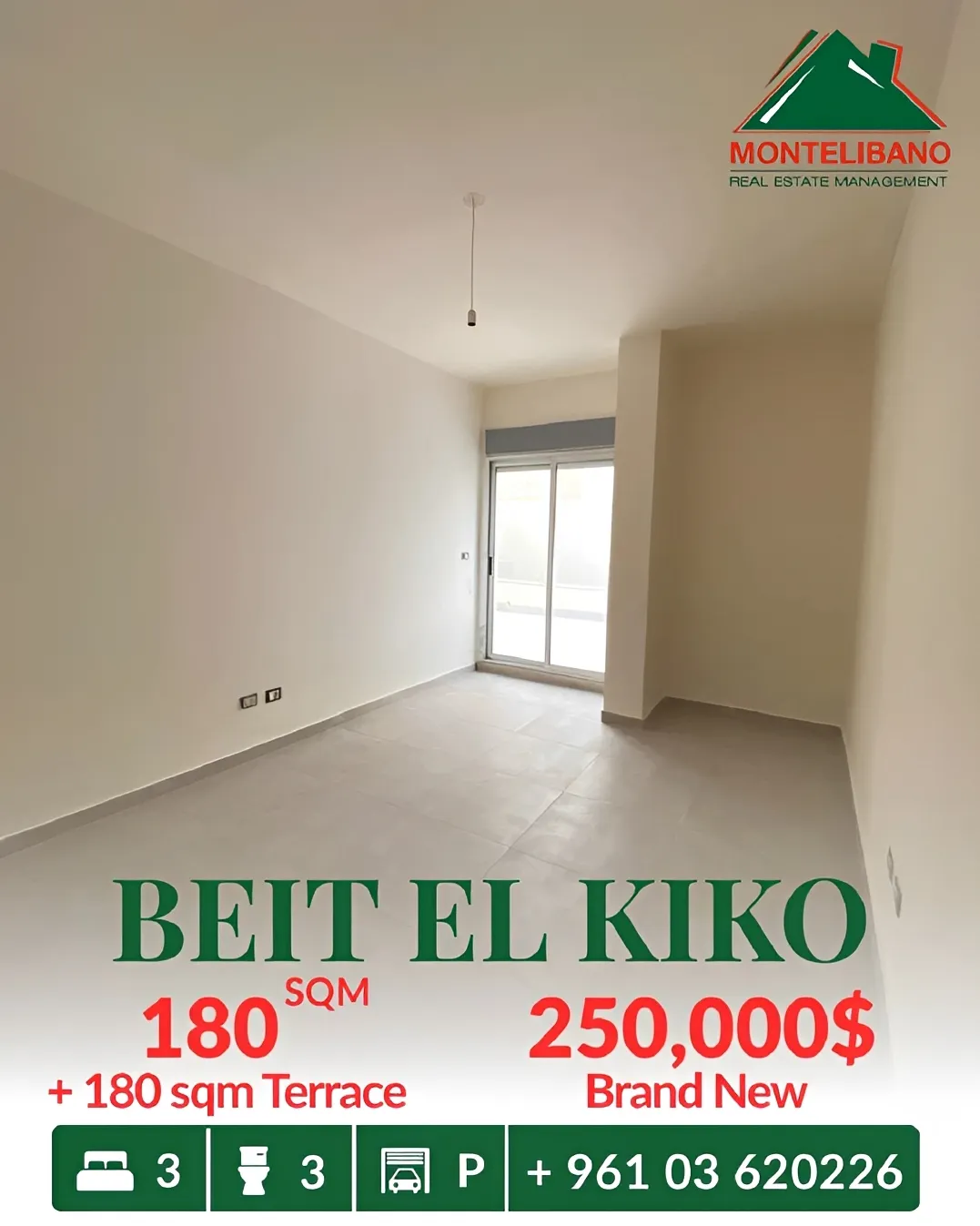 Apartment for sale in Beit El Kiko, Lebanon