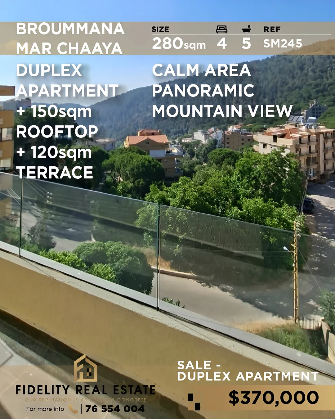 Duplex for sale in Mar Chaaya, Lebanon - 4 bed, 5 bath