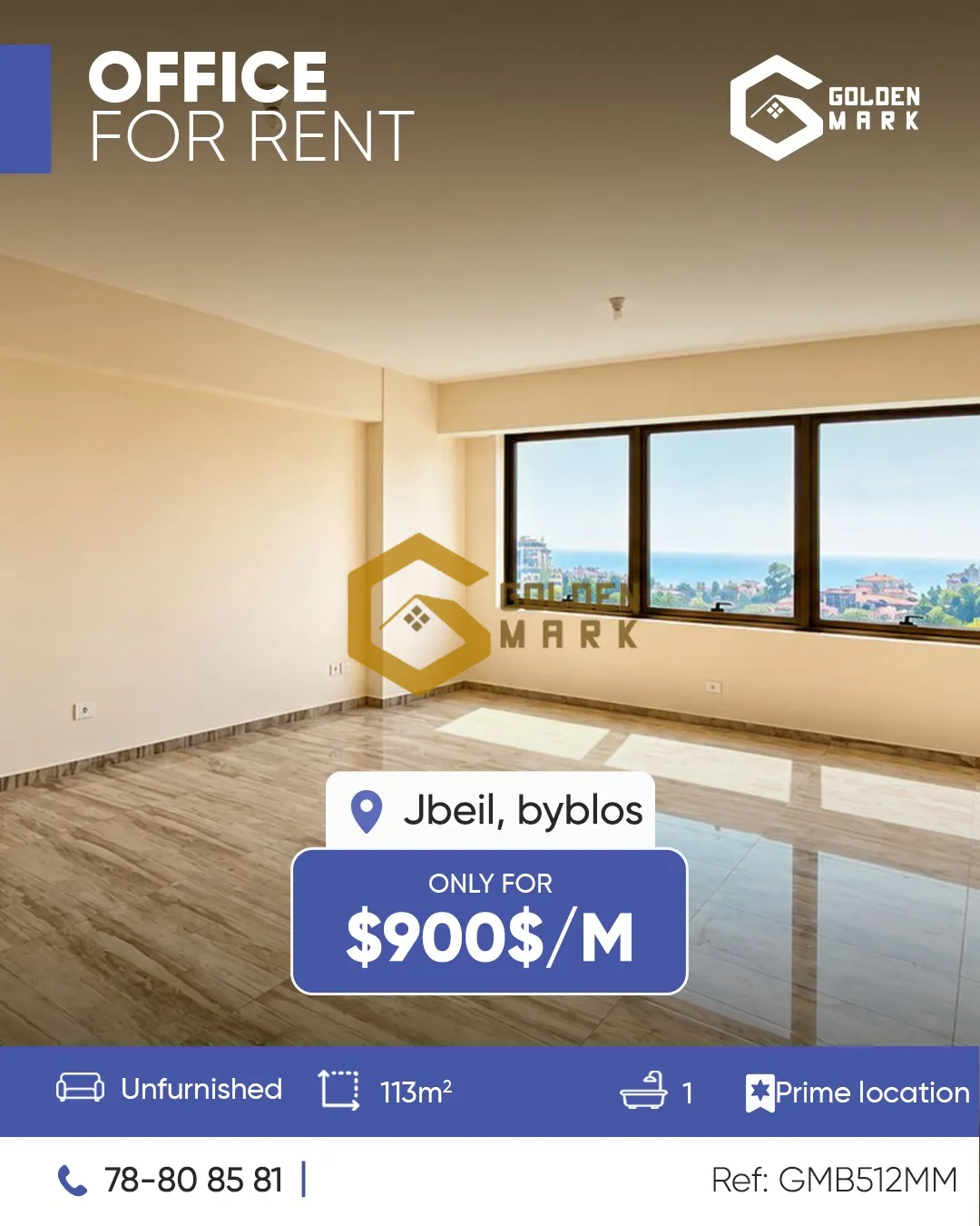 Office for Rent in Byblos