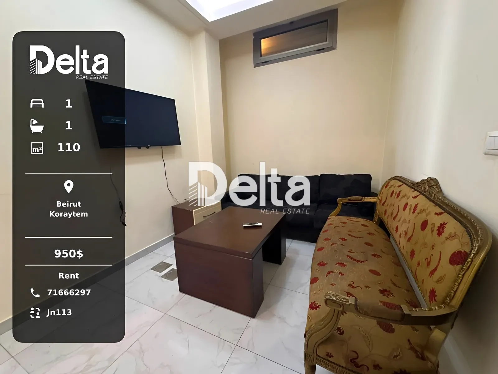 Apartment for rent in Kraytem, beirut, lebanon
