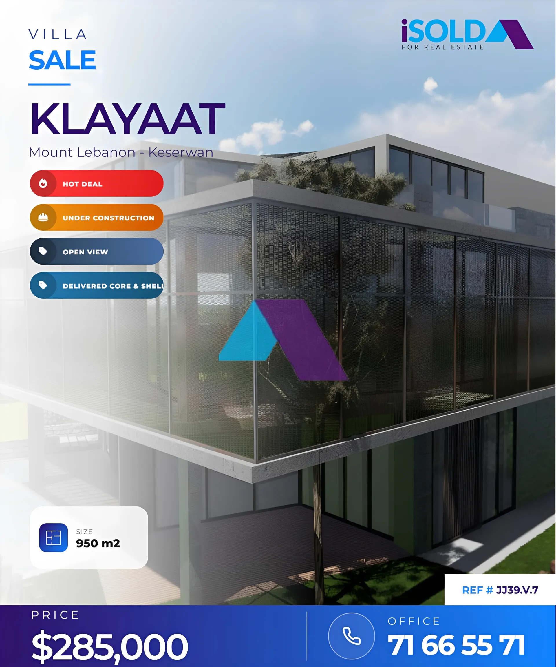 Villa for sale in Klayaat, Lebanon