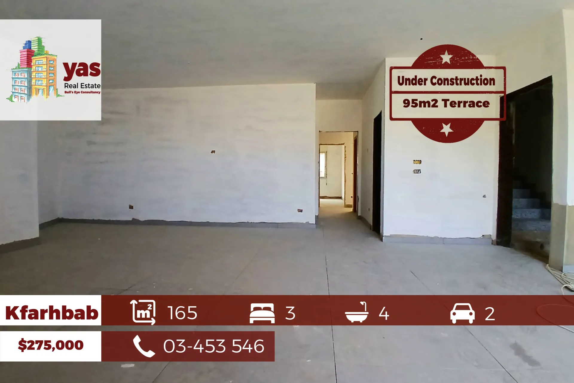 Apartment for Sale in Kfar Hbab - 3 bed, 4 bath