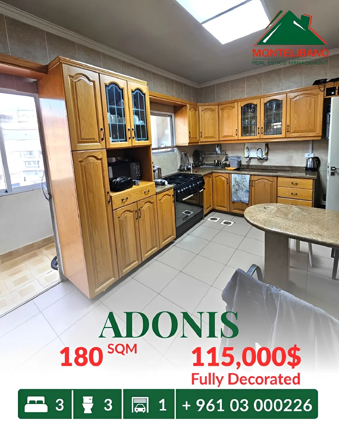 Apartment for sale in Adonis, Lebanon