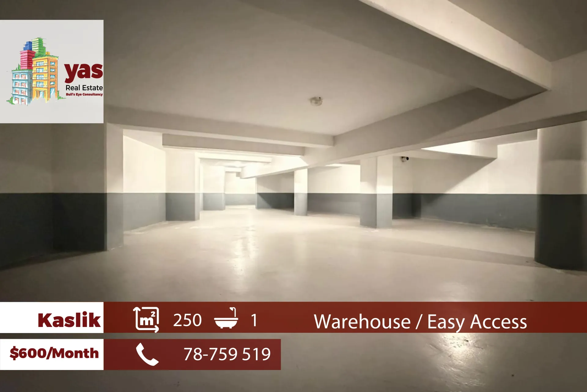 Warehouse for rent in Kaslik